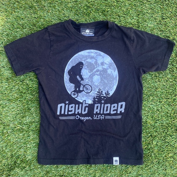 Little Bay Root “ Night Rider” Glows in the Dark Tee - Picture 1 of 6